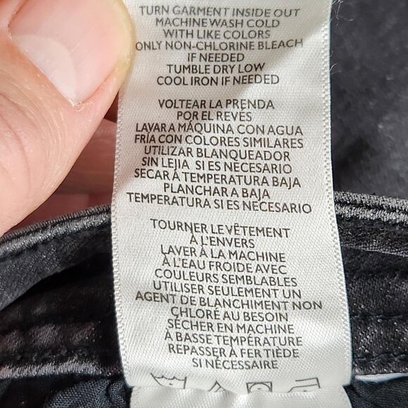 Rebecca Minkoff Jeans Womens 20W Washed Black Jeweled Skinny Plus Size Denim - Picture 11 of 12